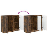 Credenza Rovere Fumo 89 x 34,5 x 77 cm Legno ingegnerizzato