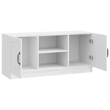 Mobile TV Bianco Lucido 102 x 34,5 x 47 cm Legno ingegnerizzato