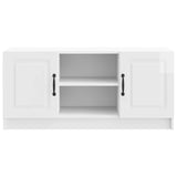 Mobile TV Bianco Lucido 102 x 34,5 x 47 cm Legno ingegnerizzato