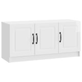 Mobile TV Bianco Lucido 99 x 34,5 x 47 cm Legno ingegnerizzato