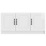 Mobile TV Bianco Lucido 99 x 34,5 x 47 cm Legno ingegnerizzato