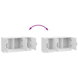 Mobile TV Bianco Lucido 99 x 34,5 x 47 cm Legno ingegnerizzato