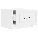 Tavolino da salotto Bianco 49 x 50 x 37 cm Legno ingegnerizzato