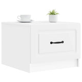 Tavolino da salotto Bianco 49 x 50 x 37 cm Legno ingegnerizzato