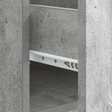 Tavolino da salotto con cassetto Grigio Cemento 49 x 50 x 37 cm
