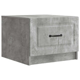 Tavolino da salotto con cassetto Grigio Cemento 49 x 50 x 37 cm