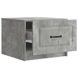 Tavolino da salotto con cassetto Grigio Cemento 49 x 50 x 37 cm