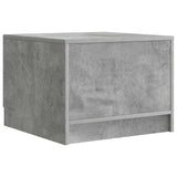 Tavolino da salotto con cassetto Grigio Cemento 49 x 50 x 37 cm