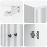 Mobiletto a muro Bianco 59 x 31 x 60 cm Legno ingegnerizzato