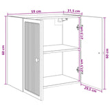 Mobiletto a muro Bianco 59 x 31 x 60 cm Legno ingegnerizzato