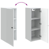 Mobiletto a muro Bianco 33 x 34,5 x 90 cm Legno ingegnerizzato