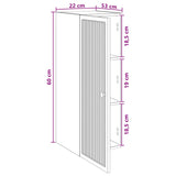 Mobiletto a muro Bianco 33 x 34,5 x 90 cm Legno ingegnerizzato