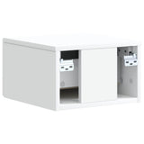 Mobiletto da notte a muro con cassetto Bianco 33 x 34,5 x 20 cm