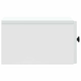 Mobiletto da notte a muro con cassetto Bianco 33 x 34,5 x 20 cm