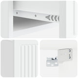 Armadio da Notte Bianco 49 x 34,5 x 20 cm Legno ingegnerizzato