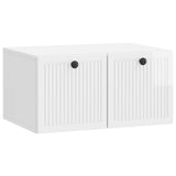 Mobile Porta TV da Muro Bianco Lucido 59,5 x 41 x 30 cm