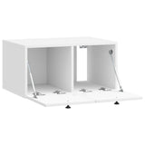Mobile Porta TV da Muro Bianco Lucido 59,5 x 41 x 30 cm