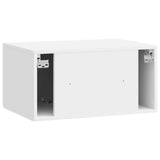 Mobile Porta TV da Muro Bianco Lucido 59,5 x 41 x 30 cm