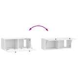 Mobile Porta TV da Muro Bianco 78,5 x 31 x 30 cm