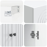 Mobiletto a muro Bianco 66 x 34,5 x 90 cm Legno ingegnerizzato