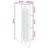 Mobiletto a muro Bianco 33 x 34,5 x 90 cm Legno ingegnerizzato