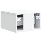 Mobiletto da notte a muro con cassetto Bianco 33 x 34,5 x 20 cm