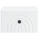 Mobiletto da notte a muro con cassetto Bianco 33 x 34,5 x 20 cm
