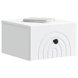 Mobiletto da notte a muro con cassetto Bianco 33 x 34,5 x 20 cm