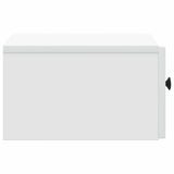 Mobiletto da notte a muro con cassetto Bianco 33 x 34,5 x 20 cm