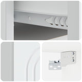 Mobiletto da notte a muro con cassetto Bianco 49 x 34,5 x 20 cm