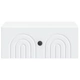Mobiletto da notte a muro con cassetto Bianco 49 x 34,5 x 20 cm