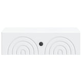 Tavolino da Parete Laterale Bianco 59 x 34,5 x 17 cm