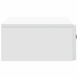 Tavolino da Parete Laterale Bianco 59 x 34,5 x 17 cm