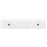 Tavolino da Parete Laterale Bianco 87,5 x 34,5 x 17 cm