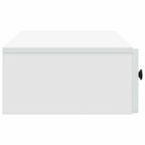 Tavolino da Parete Laterale Bianco 87,5 x 34,5 x 17 cm