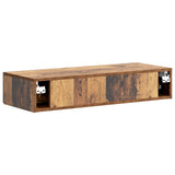 Tavolino da Parete Laterale Legno antico 87,5 x 34,5 x 17 cm