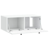 Mobile Porta TV da Muro Bianco 78,5 x 41 x 30 cm