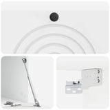 Mobile Porta TV da Muro Bianco Lucido 78,5 x 41 x 30 cm