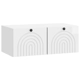Mobile Porta TV da Muro Bianco Lucido 78,5 x 41 x 30 cm