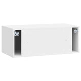 Mobile Porta TV da Muro Bianco Lucido 78,5 x 41 x 30 cm