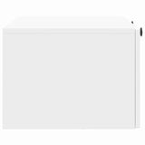 Mobile Porta TV da Muro Bianco Lucido 78,5 x 41 x 30 cm