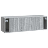 Mobile Porta TV da Muro Grigio Sonoma 98 x 31 x 30 cm