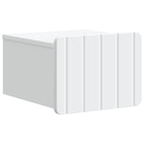 Mobiletto da notte a muro con cassetto Bianco 33 x 34,5 x 24 cm