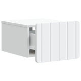 Mobiletto da notte a muro con cassetto Bianco 33 x 34,5 x 24 cm