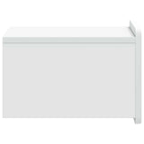 Mobiletto da notte a muro con cassetto Bianco 33 x 34,5 x 24 cm