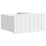 Mobiletto da notte a muro con cassetto Bianco 49 x 34,5 x 24 cm