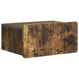 Mobiletto da notte a muro 2 pcs Rovere Fumo 49 x 34,5 x 24 cm