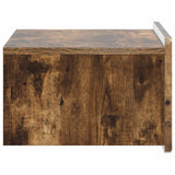 Mobiletto da notte a muro 2 pcs Rovere Fumo 49 x 34,5 x 24 cm