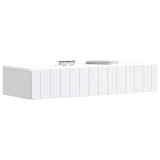 Tavolino da Parete Laterale Bianco 87,5 x 34,5 x 17 cm