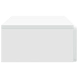 Tavolino da Parete Laterale Bianco 87,5 x 34,5 x 17 cm